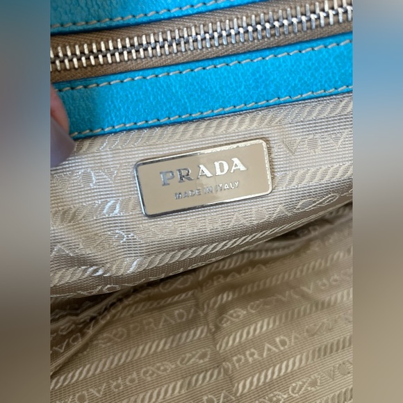 Prada Leather Nappa Light Blue Shoulder Bag - Picture 5 of 16